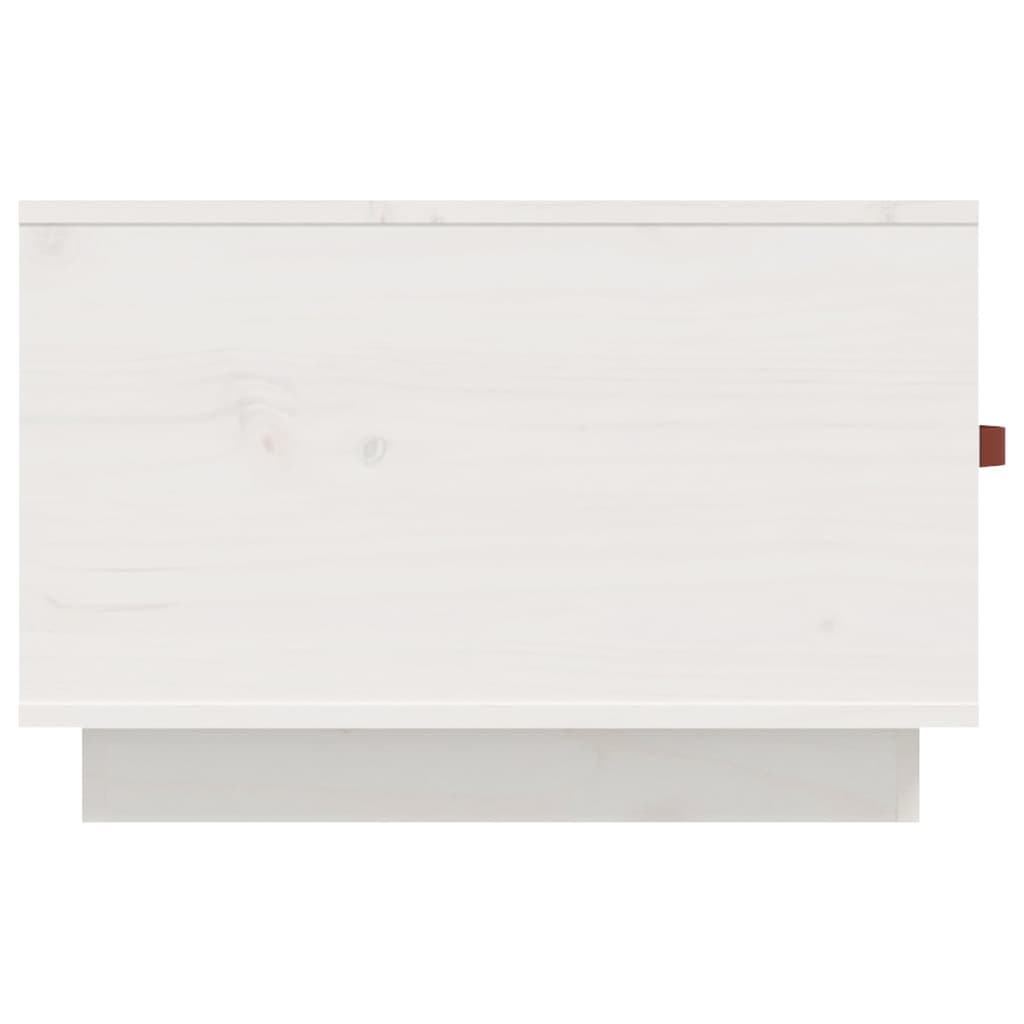 Salongbord Sofabord Hvit 60x53x35 cm heltre furu