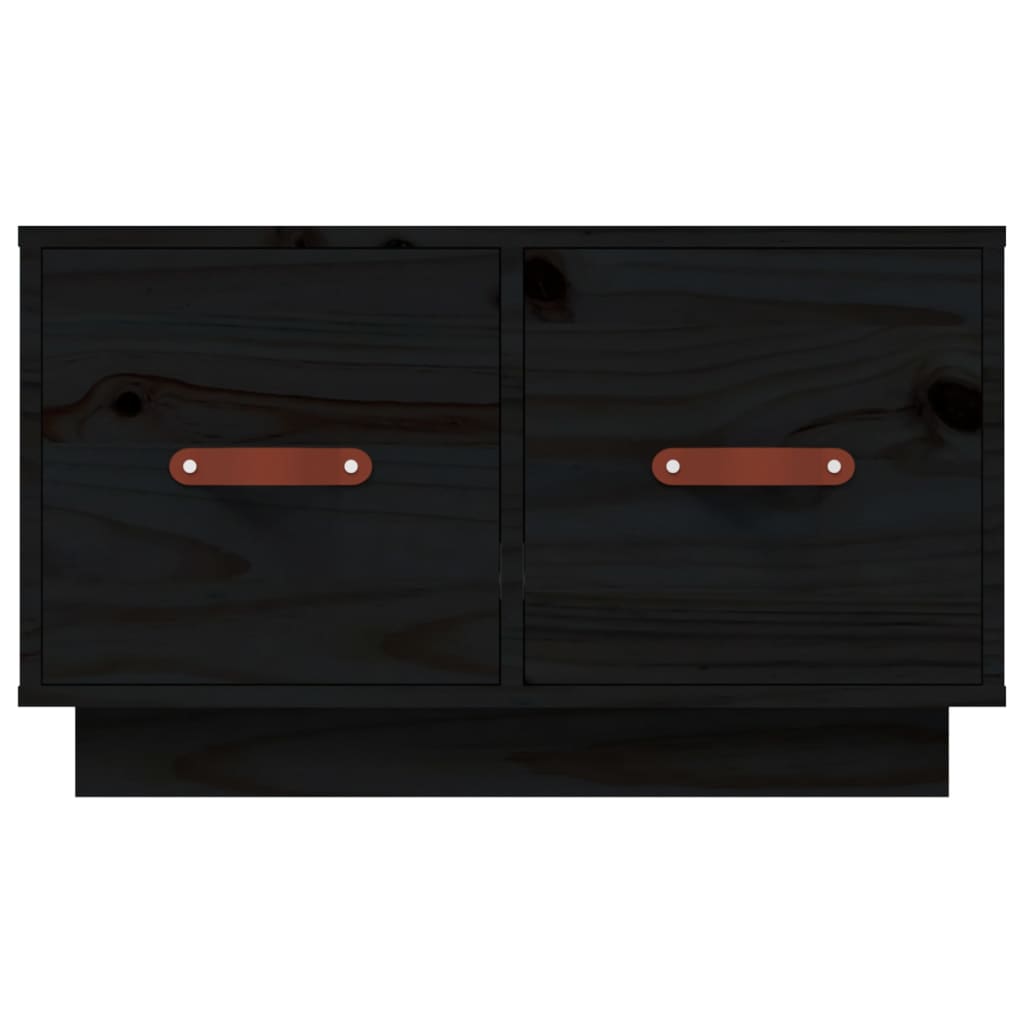 Salongbord Sofabord Svart 60x53x35 cm heltre furu