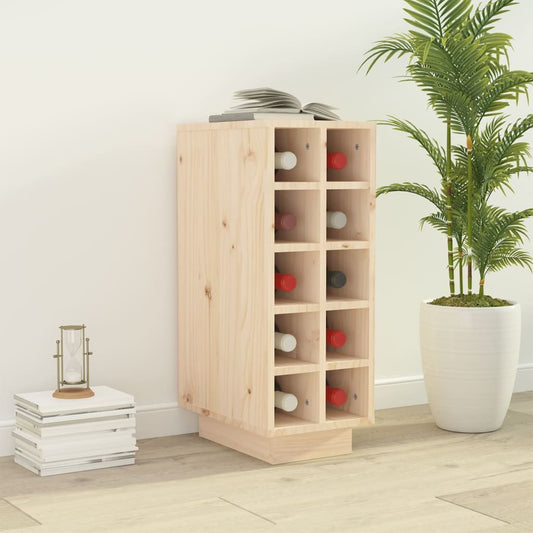 Vinstativ Vinhylle 23x34x61 cm heltre furu