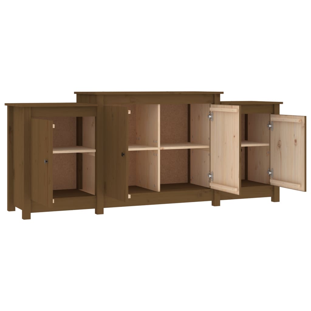Skjenk Honningbrun 164x37x68 cm heltre furu