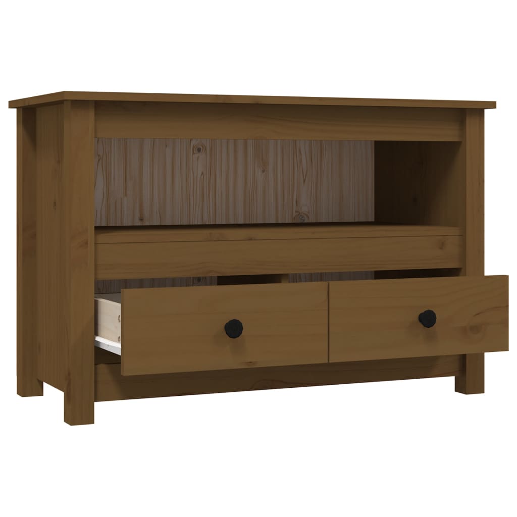 TV-Møbel Honningbrun TV-benk 79x35x52 cm heltre furu