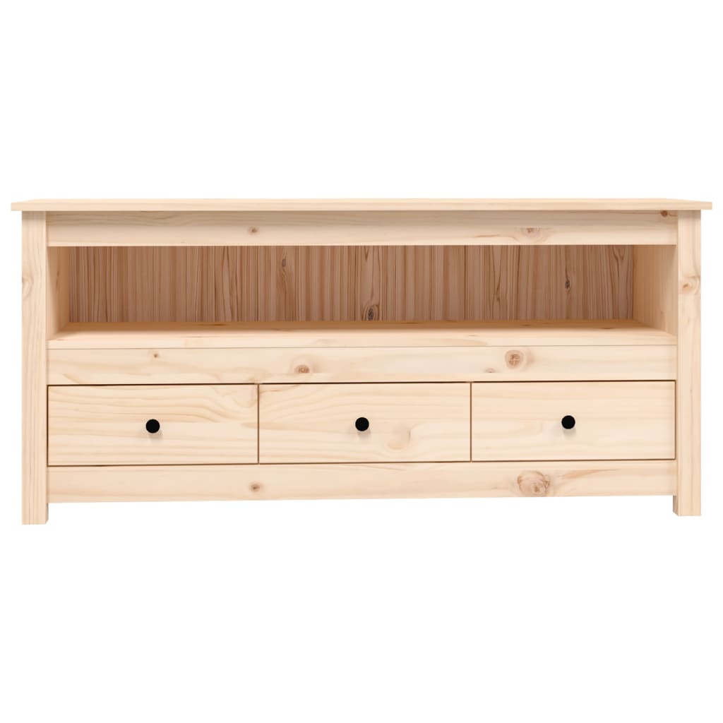 TV-Møbel Tre TV-benk heltre furu 114x35x52 cm
