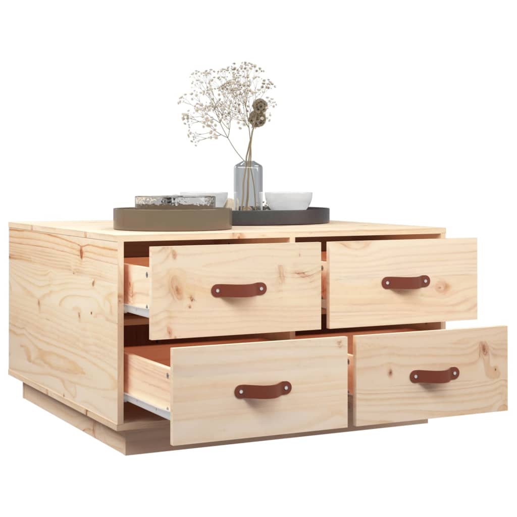 Salongbord Sofabord Tre heltre furu 80x80x45 cm