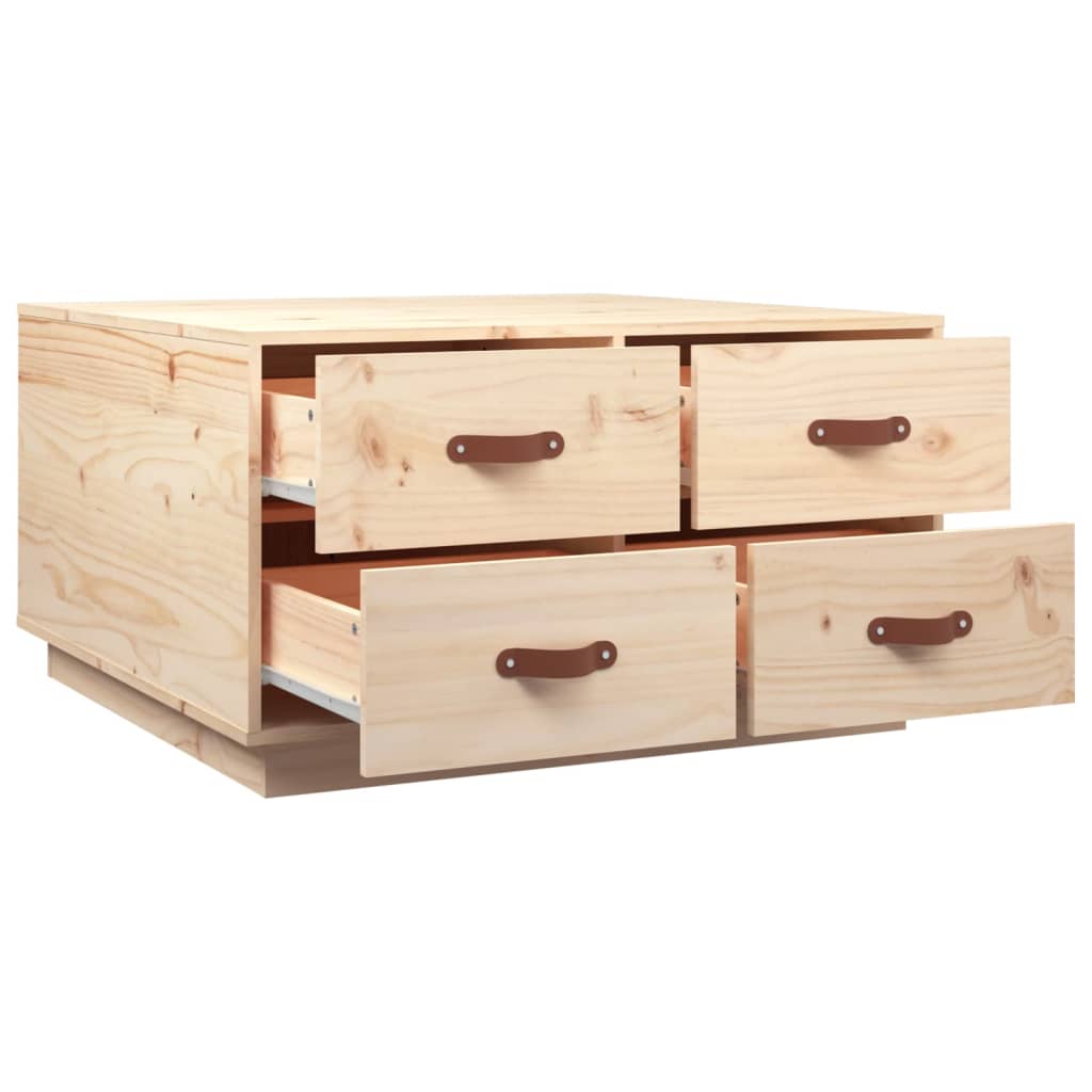 Salongbord Sofabord Tre heltre furu 80x80x45 cm