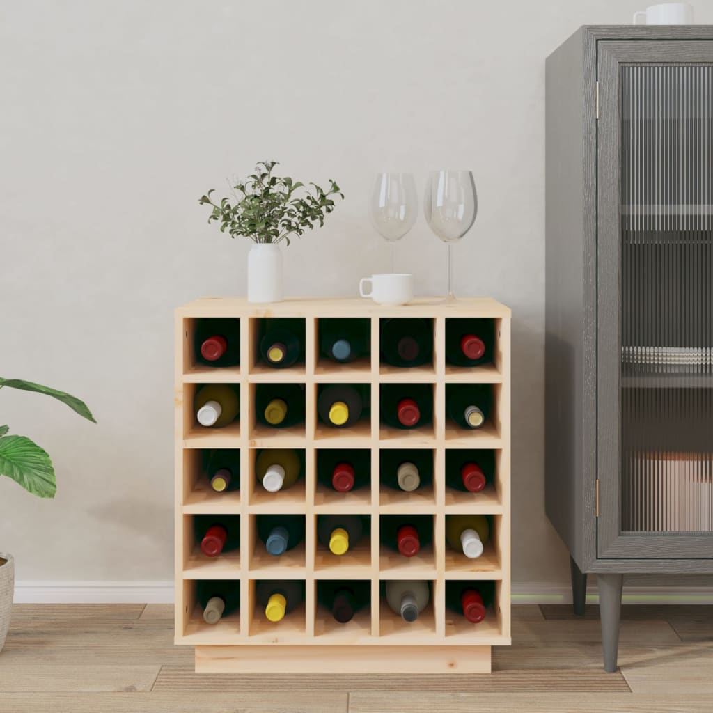 Vinstativ Vinhylle 55,5x34x61 cm heltre furu