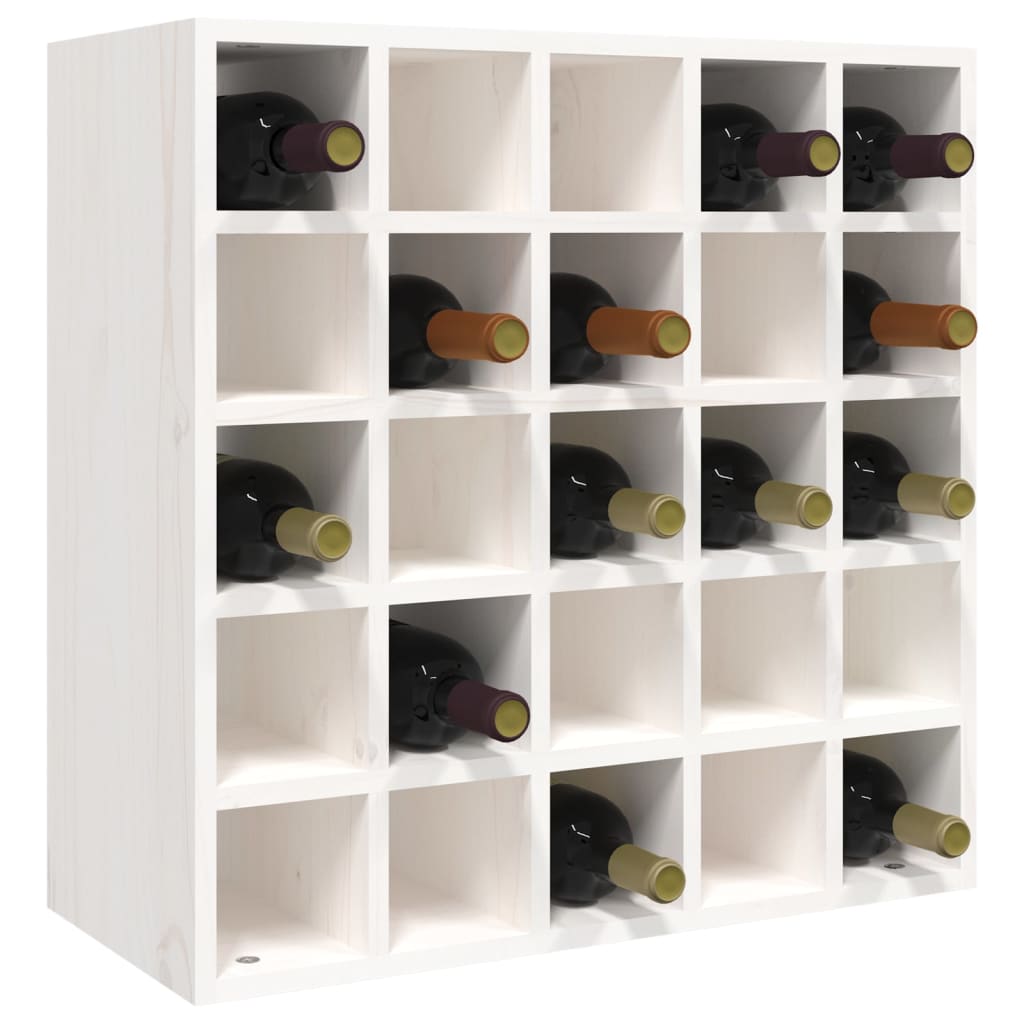 Veggskap hvit 56x25x56 cm heltre furu