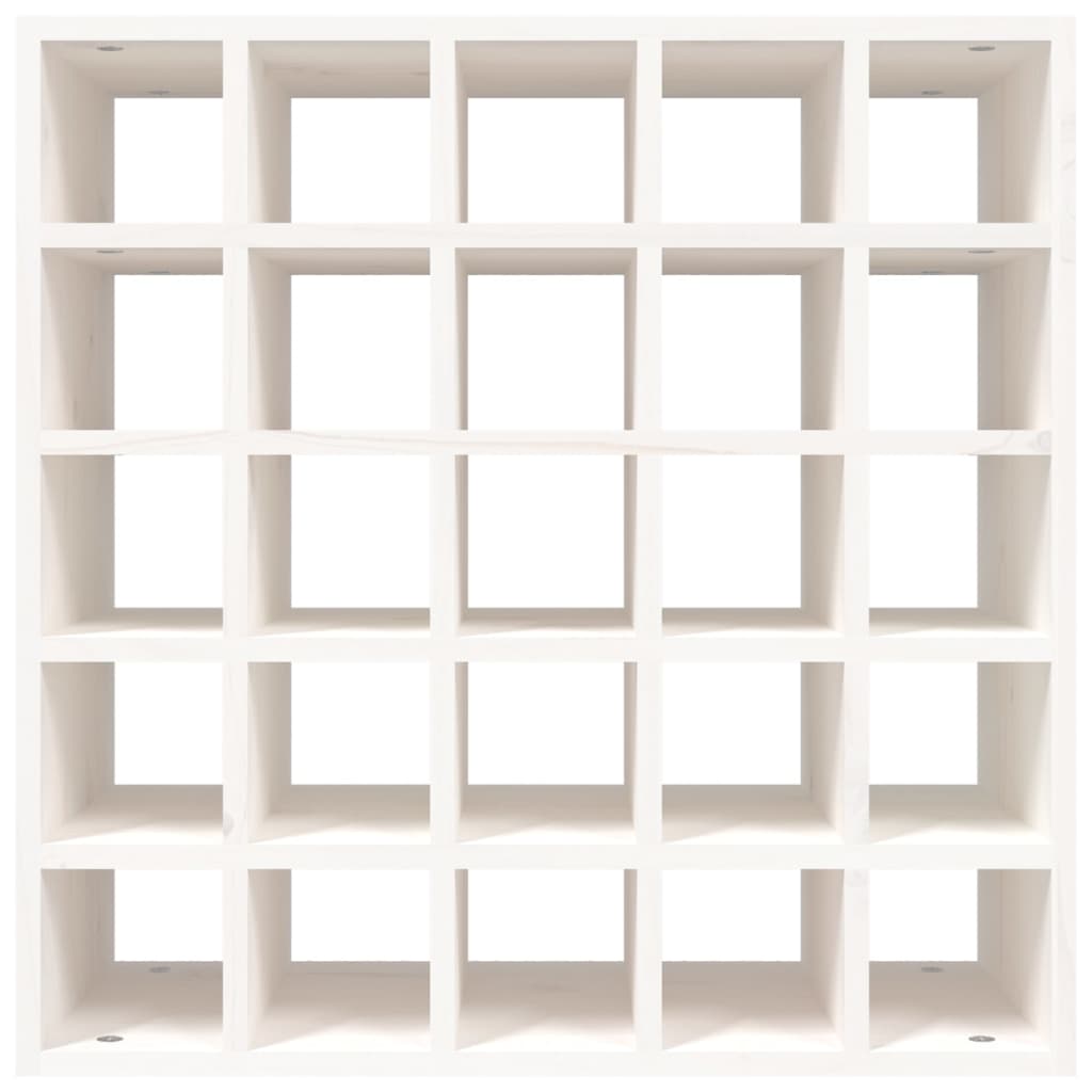 Veggskap hvit 56x25x56 cm heltre furu