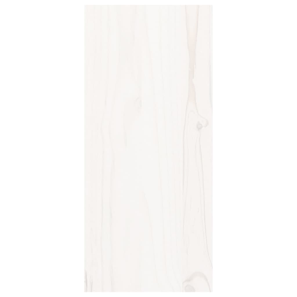 Veggskap hvit 56x25x56 cm heltre furu