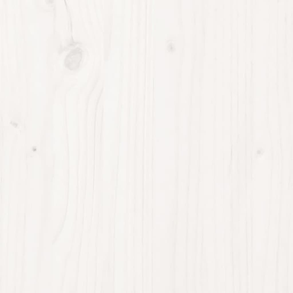 Veggskap hvit 56x25x56 cm heltre furu
