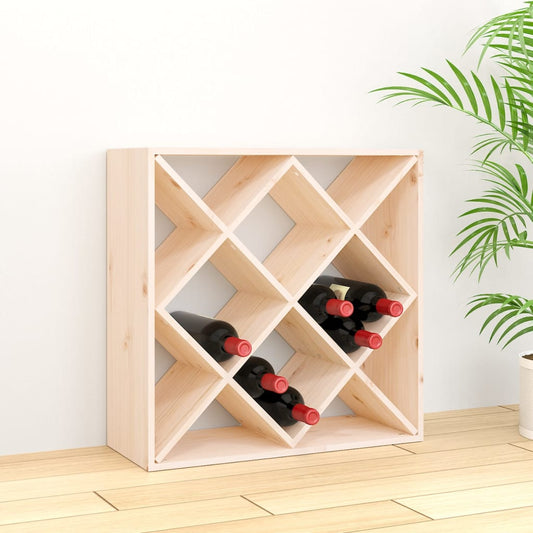 Vinstativ Vinhylle 62x25x62 cm heltre furu