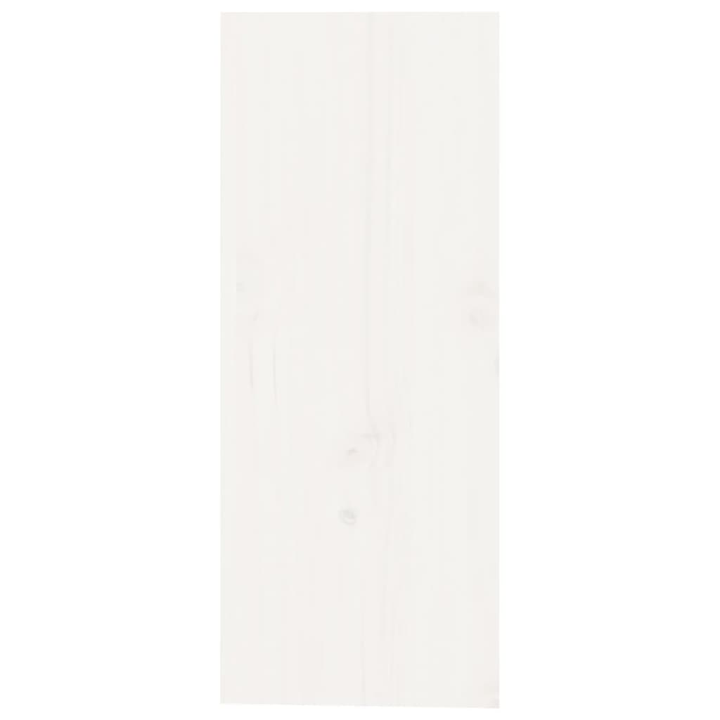 Vinstativ Vinhylle Hvit 62x25x62 cm heltre furu