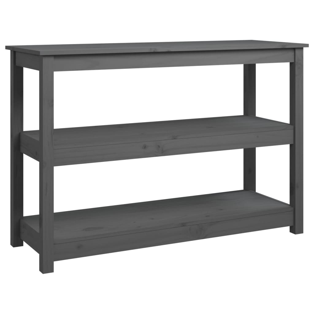 Avlastningsbord konsollbord Grå 110x40x74 cm heltre furu