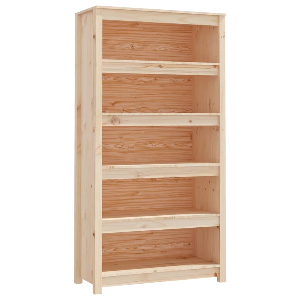 Bokhylle Tre 80x35x154 cm heltre furu