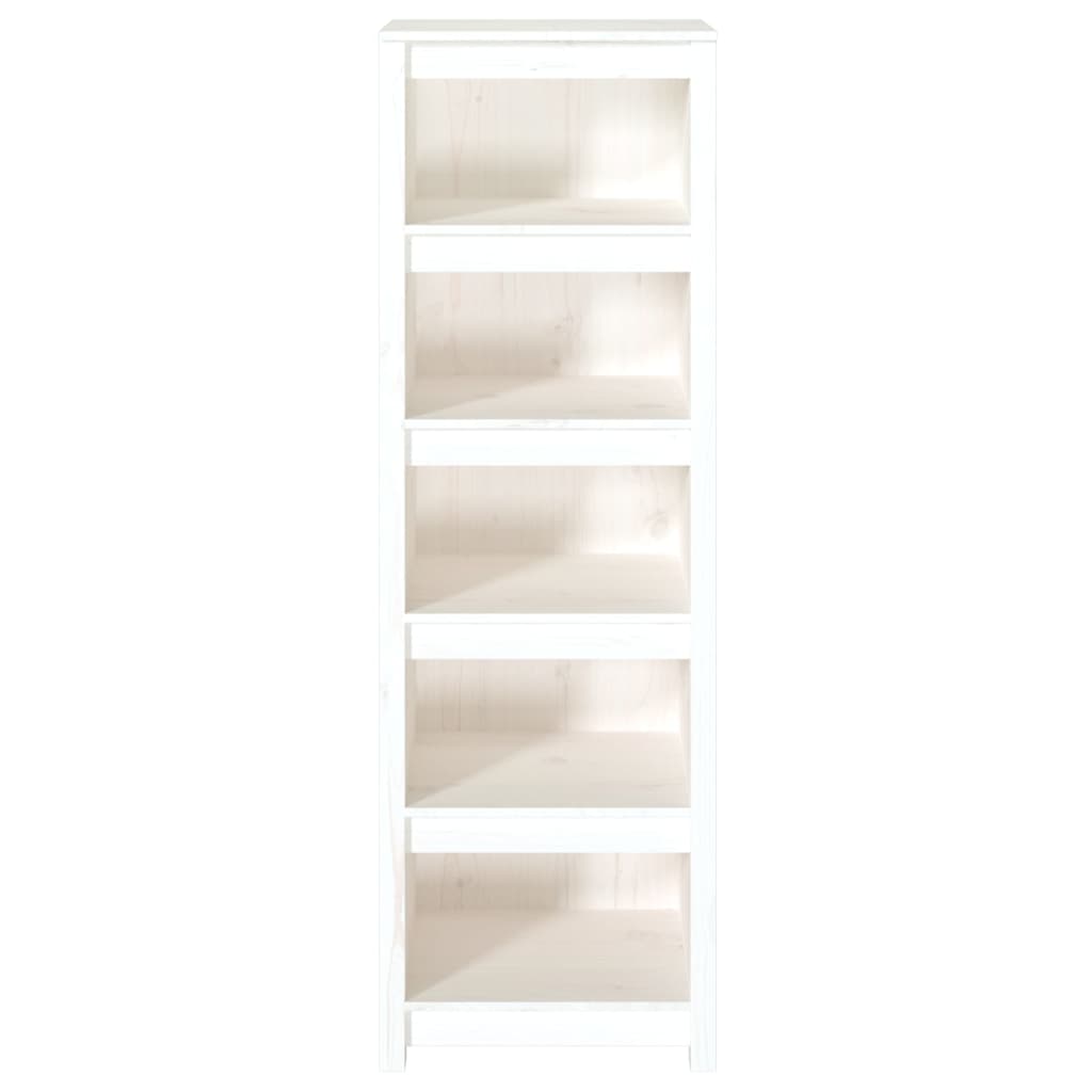 Bokhylle Hvit 50x35x154cm heltre furu