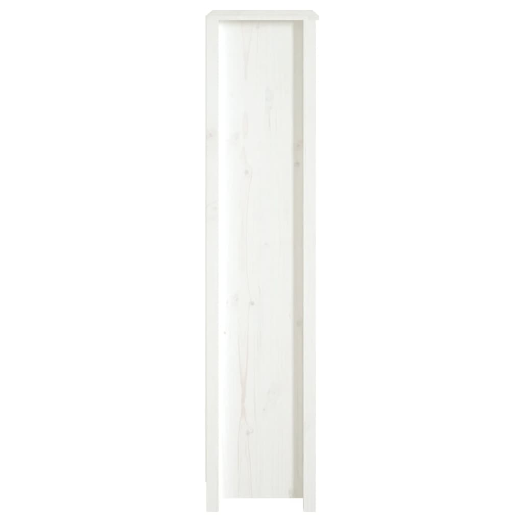 Bokhylle Hvit 50x35x154cm heltre furu