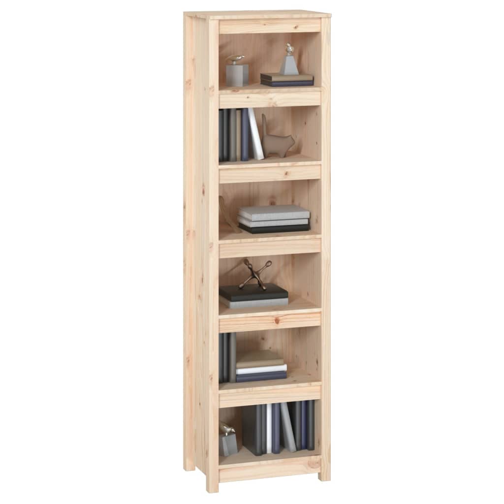 Bokhylle Tre 50x35x183 cm heltre furu