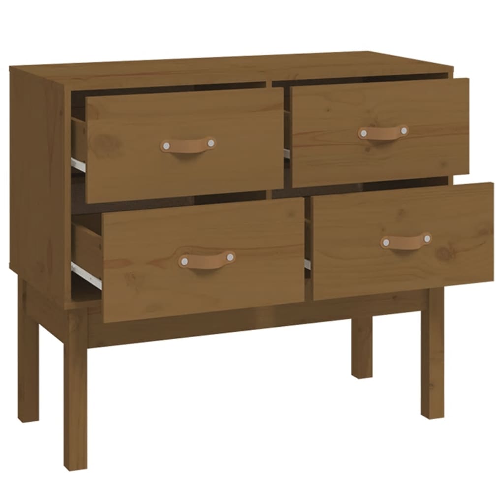 Kommode Honningbrun 90x40x78 cm heltre furu