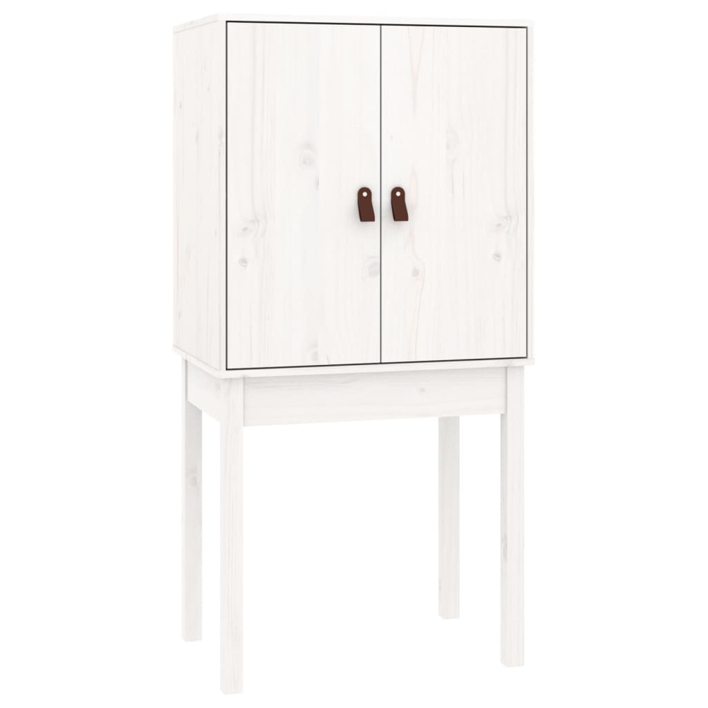Vitrineskap Hvit 60x40x120 cm heltre furu