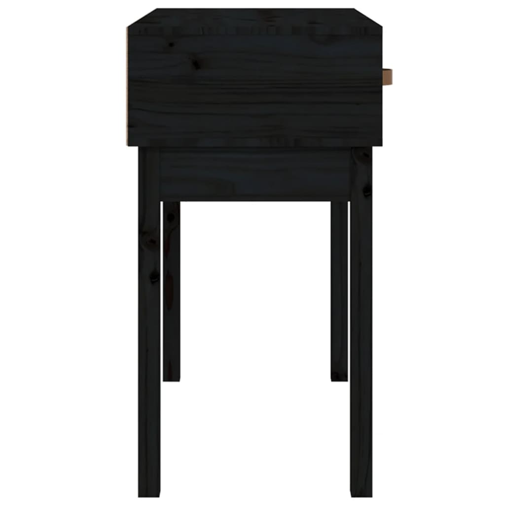 Avlastningsbord Konsollbord Svart 76,5x40x75 cm heltre furu