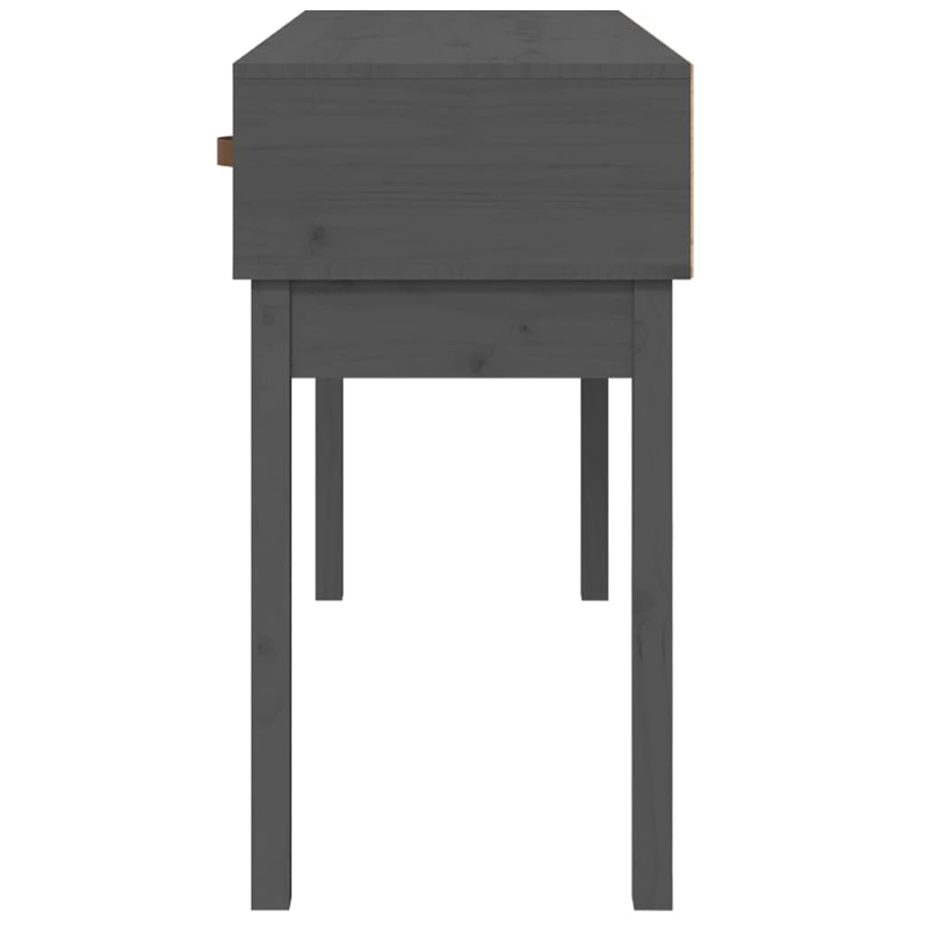 Avlastningsbord konsollbord Grå 114x40x75 cm heltre furu