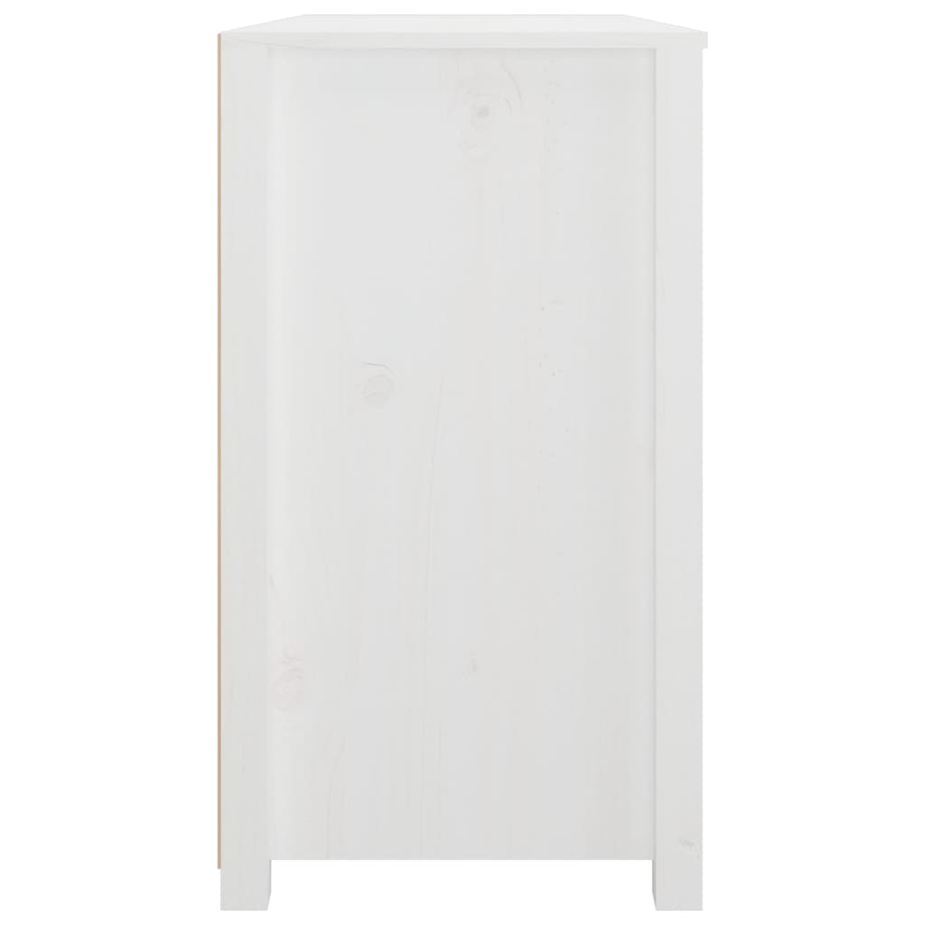 Kommode Hvit 100x40x72 cm heltre furu