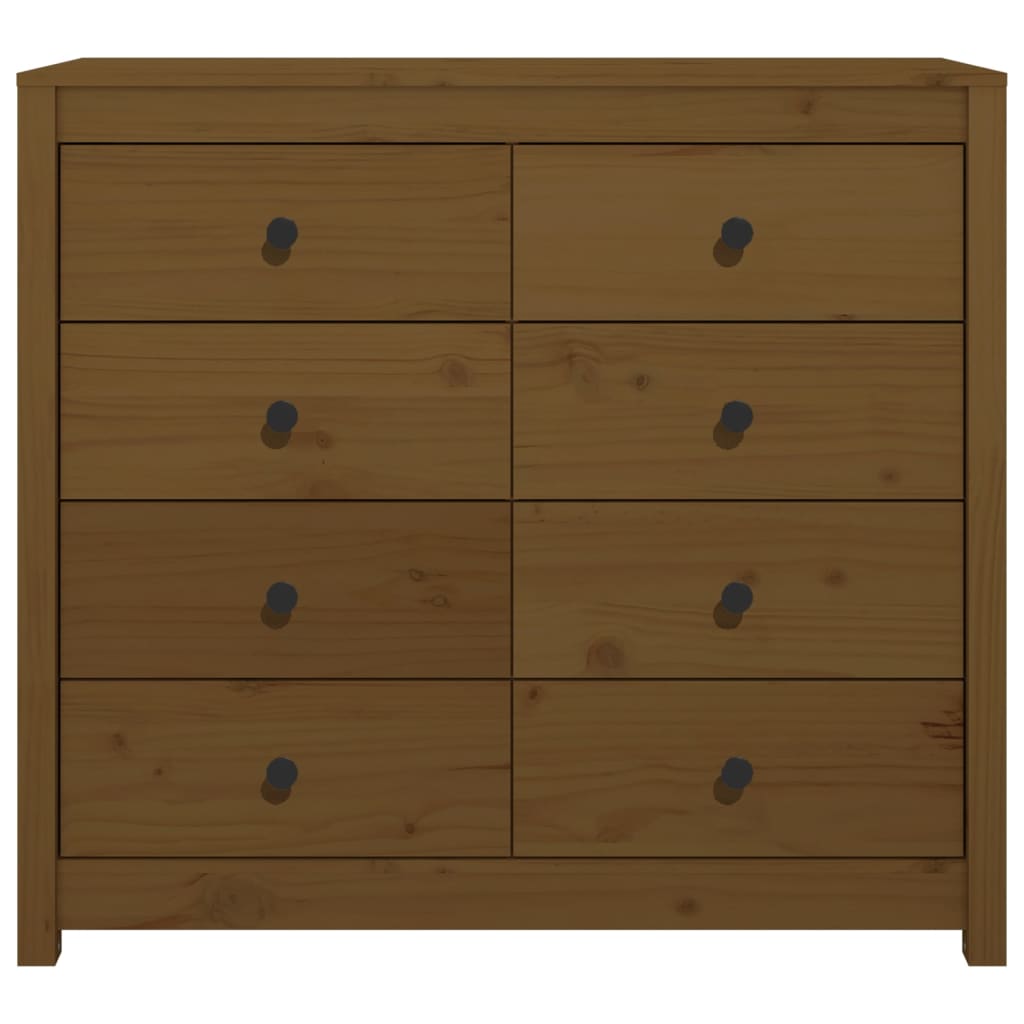 Kommode Honningbrun 100x40x90 cm heltre furu