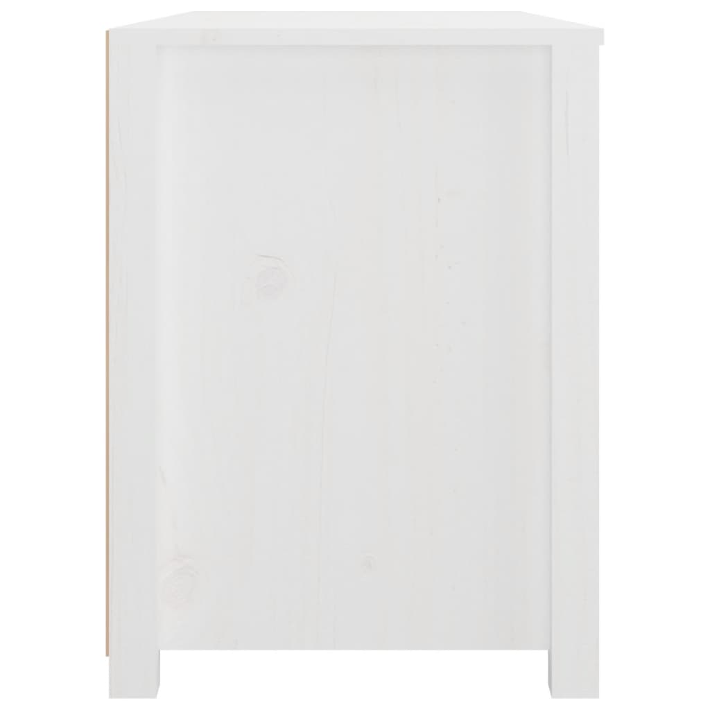 Kommode Hvit 100x40x54 cm heltre furu