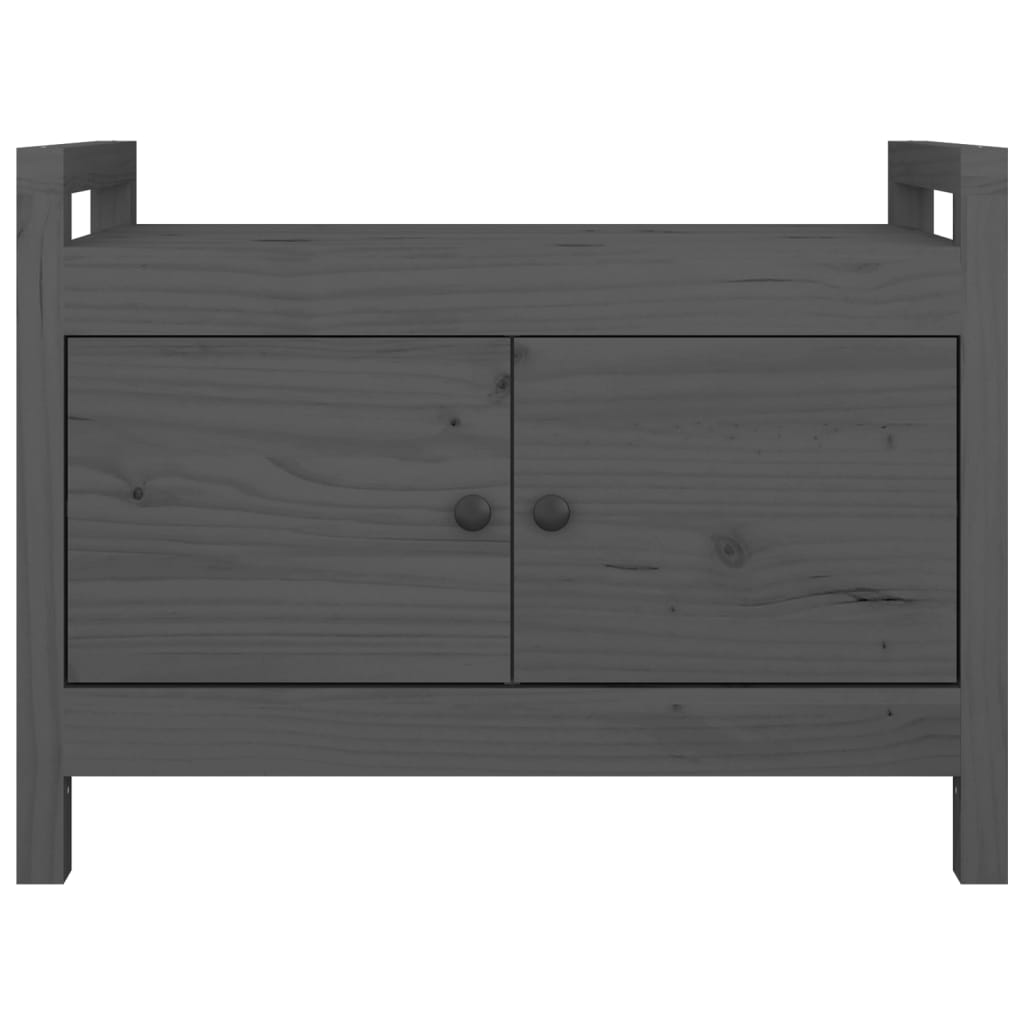 Sittebenk Gangbenk Grå 80x40x60 cm heltre furu