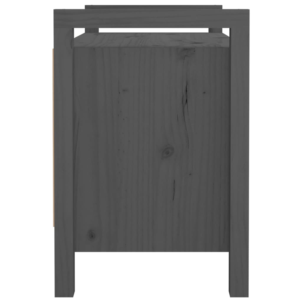 Sittebenk Gangbenk Grå 80x40x60 cm heltre furu
