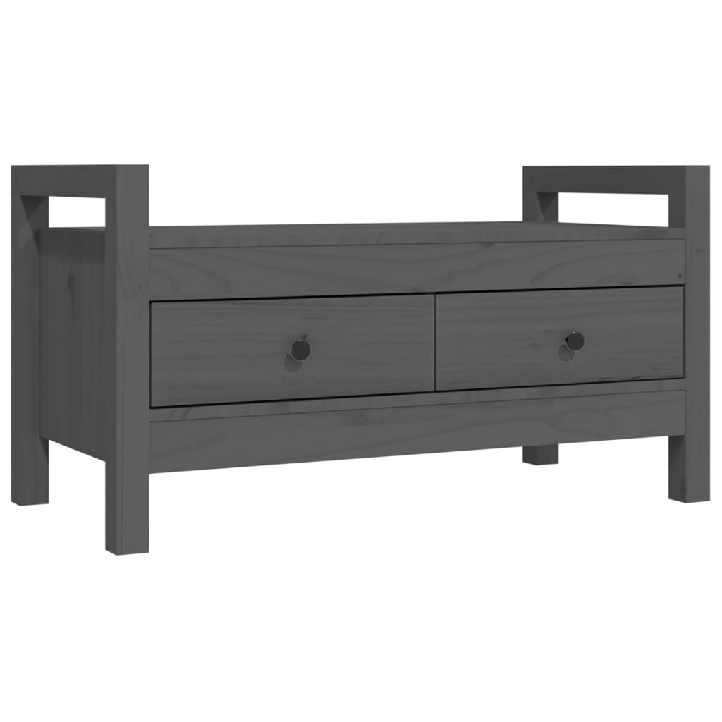 Sittebenk Gangbenk Grå 80x40x43 cm heltre furu