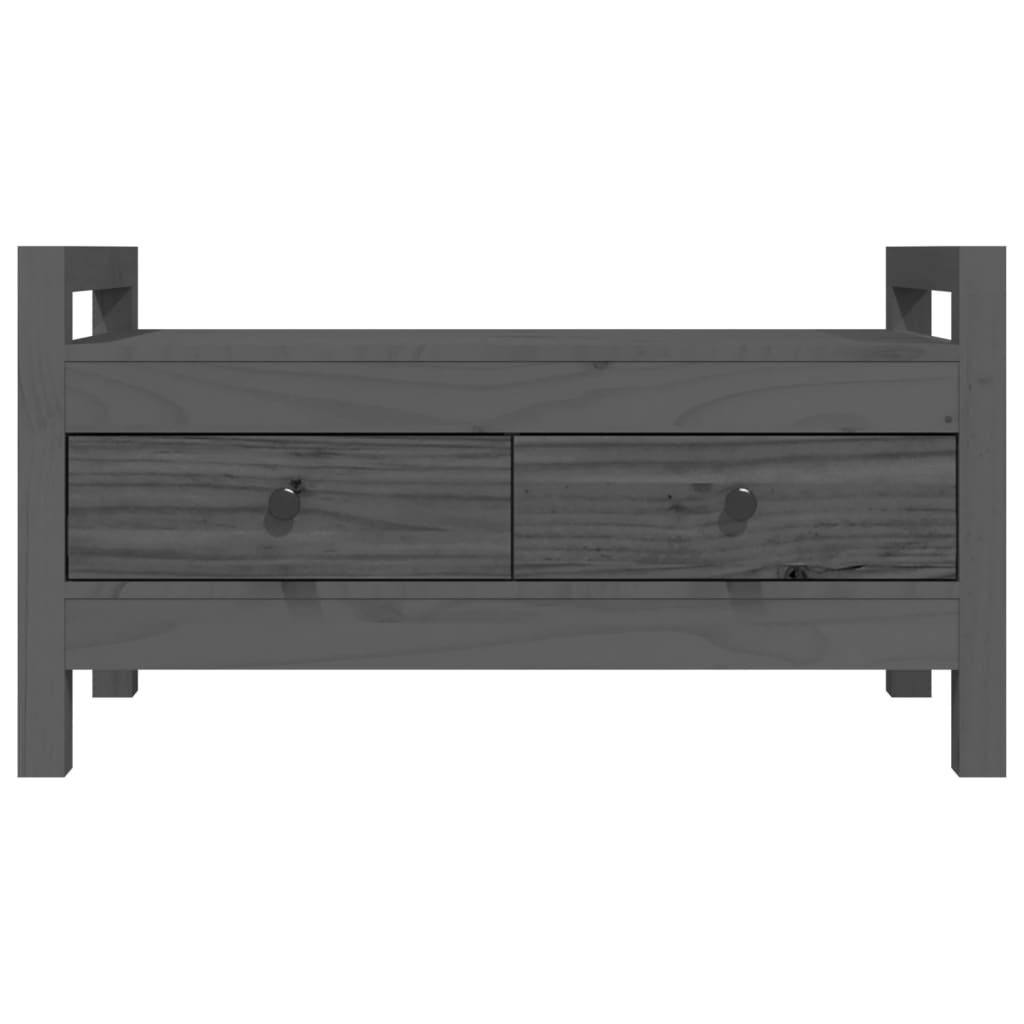 Sittebenk Gangbenk Grå 80x40x43 cm heltre furu