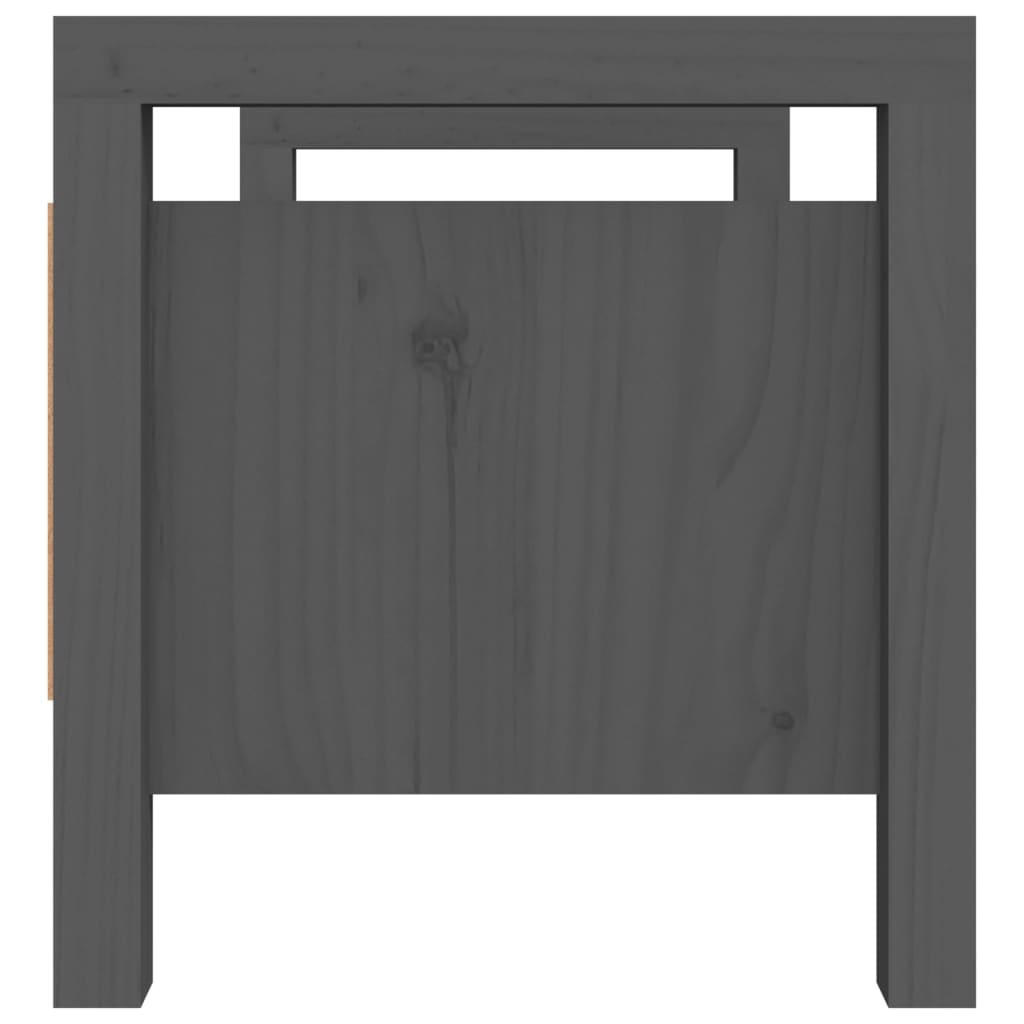 Sittebenk Gangbenk Grå 80x40x43 cm heltre furu