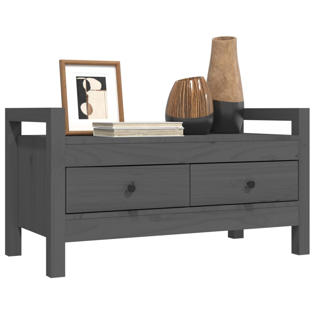 Sittebenk Gangbenk Grå 80x40x43 cm heltre furu