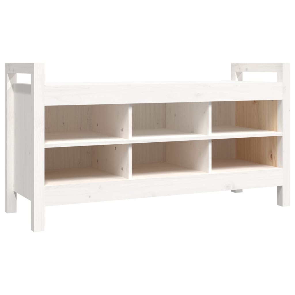 Sittebenk Gangbenk hvit 110x40x60 cm heltre furu