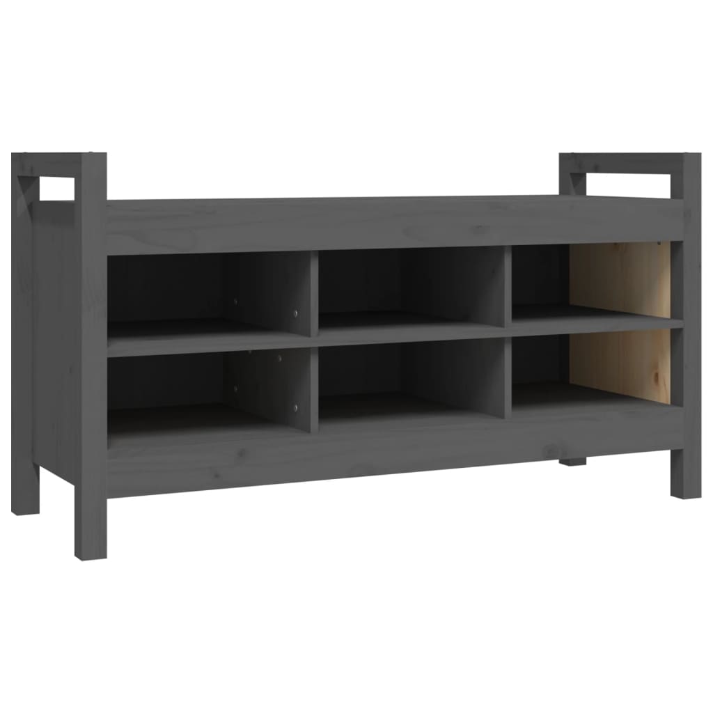 Sittebenk Gangbenk Grå 110x40x60 cm heltre furu