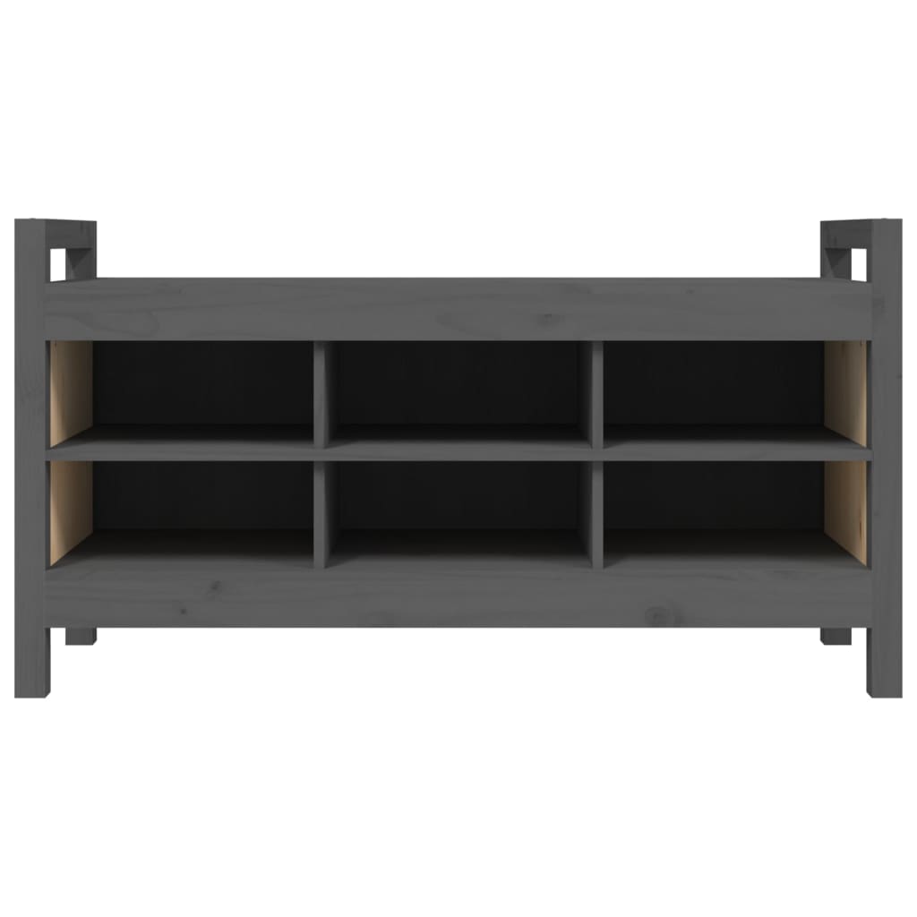 Sittebenk Gangbenk Grå 110x40x60 cm heltre furu