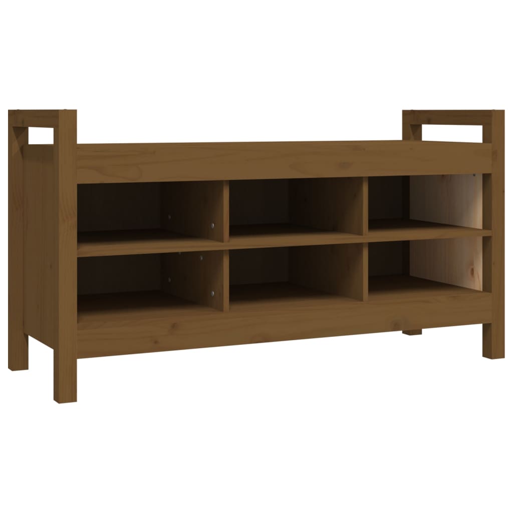 Sittebenk Gangbenk Honningbrun 110x40x60 cm heltre furu