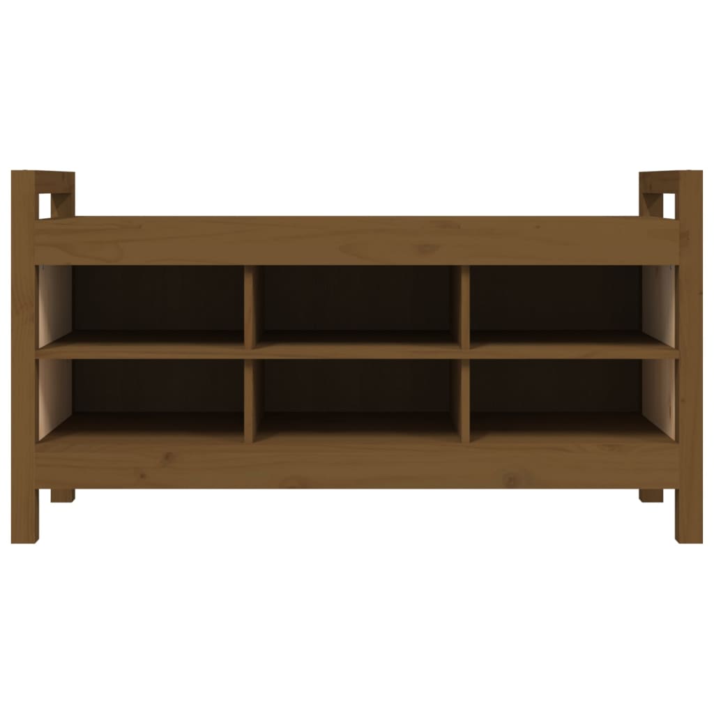 Sittebenk Gangbenk Honningbrun 110x40x60 cm heltre furu