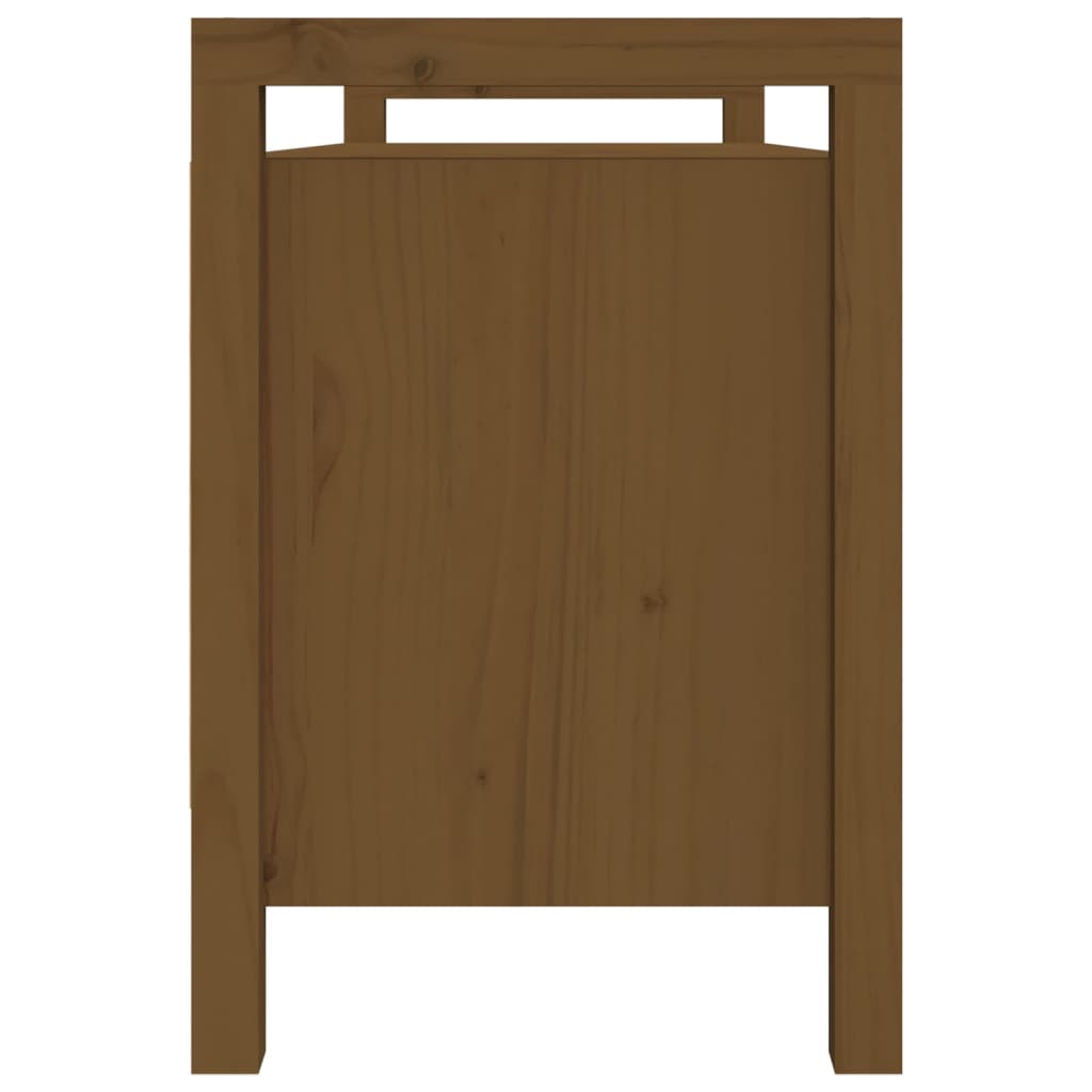 Sittebenk Gangbenk Honningbrun 110x40x60 cm heltre furu