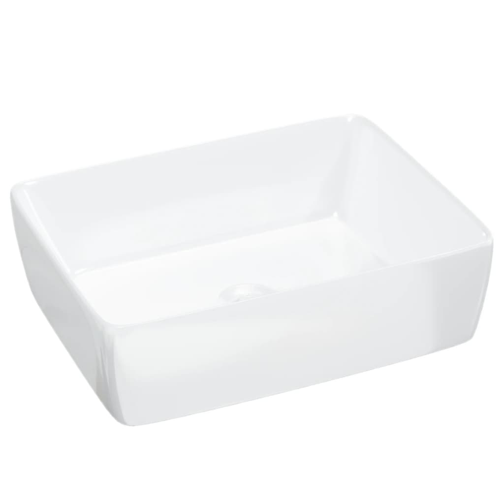 Baderomservant 48x37x13 cm keramikk rektangel hvit