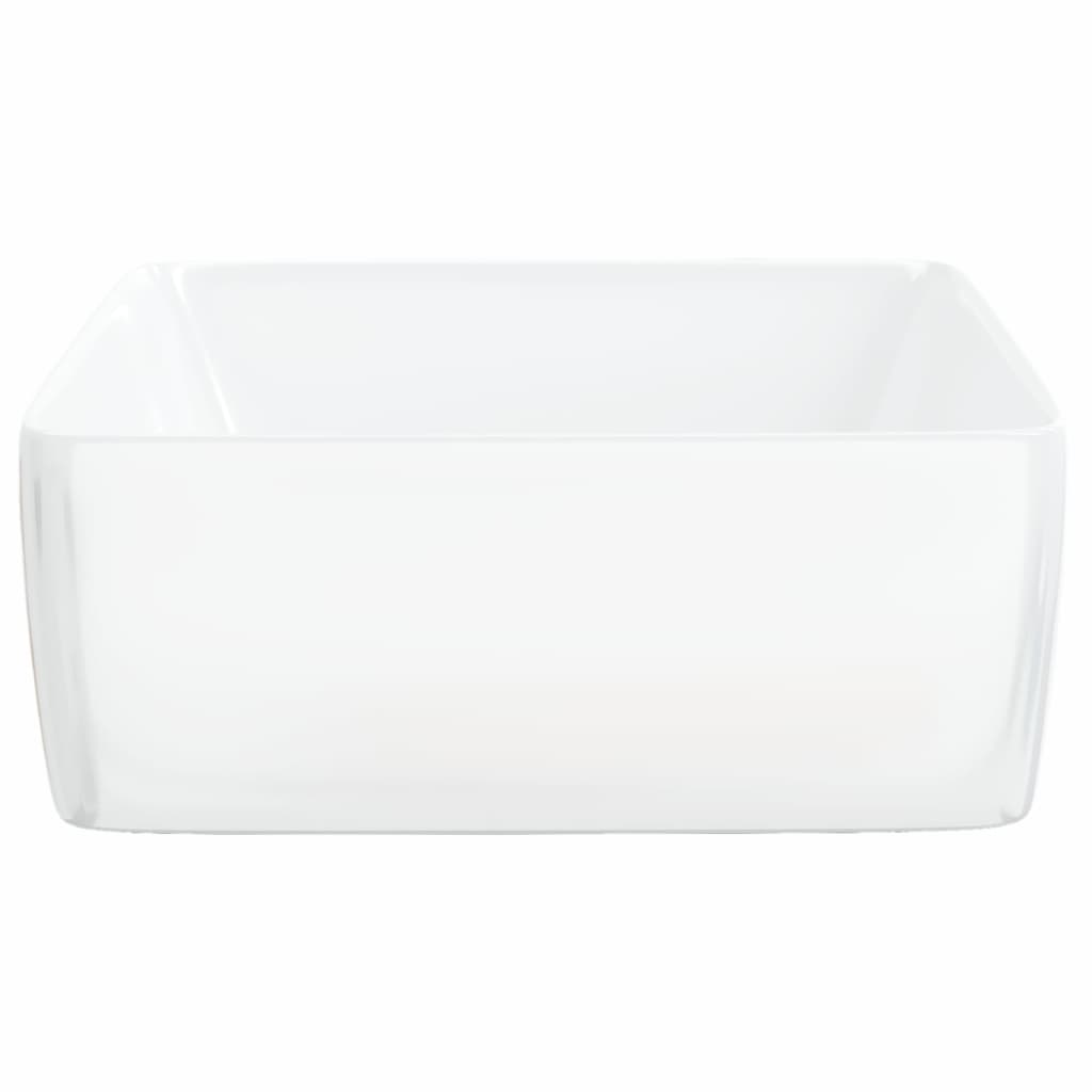 Baderomservant 48x37x13 cm keramikk rektangel hvit