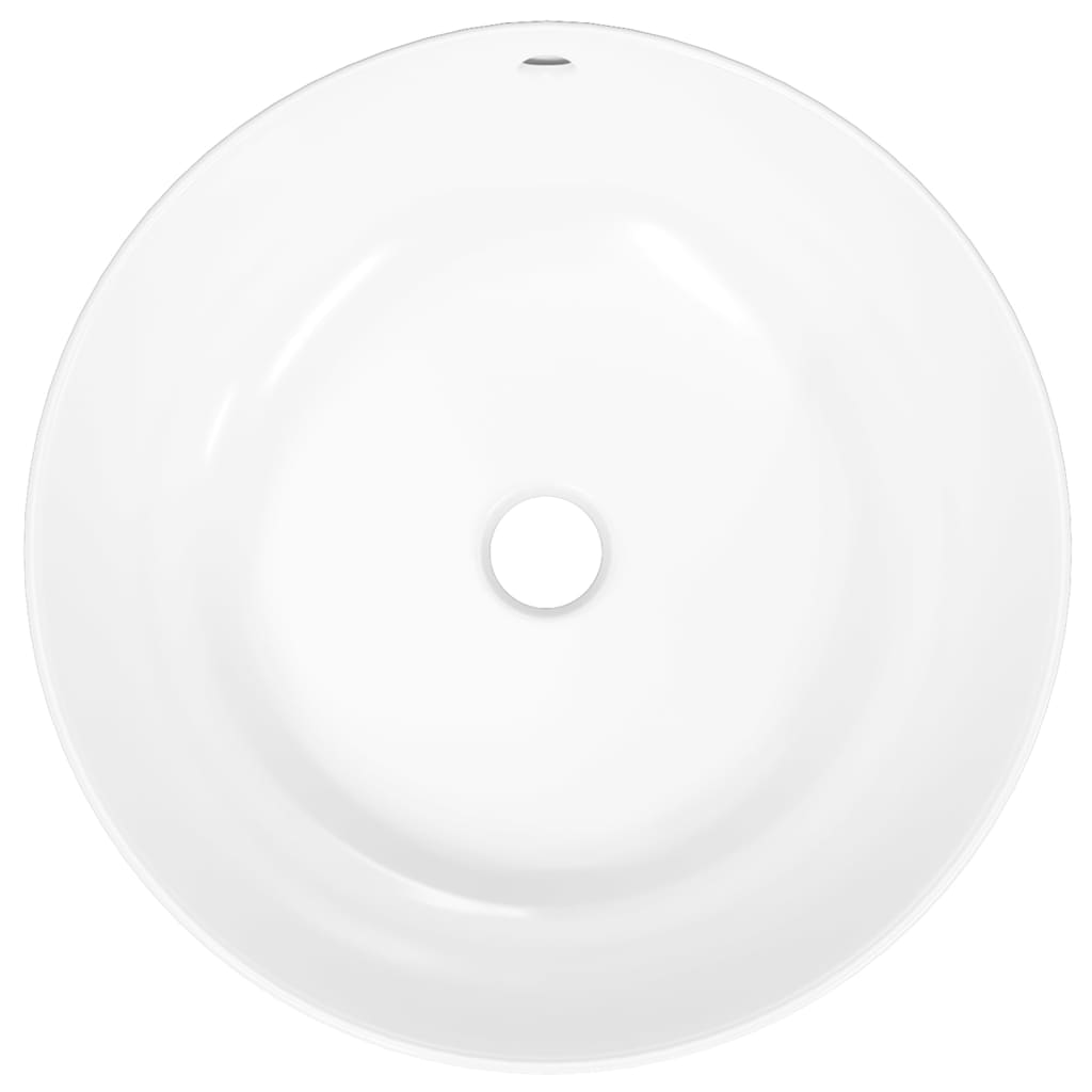 Baderomsvask 44x17 cm keramikk rund Hvit