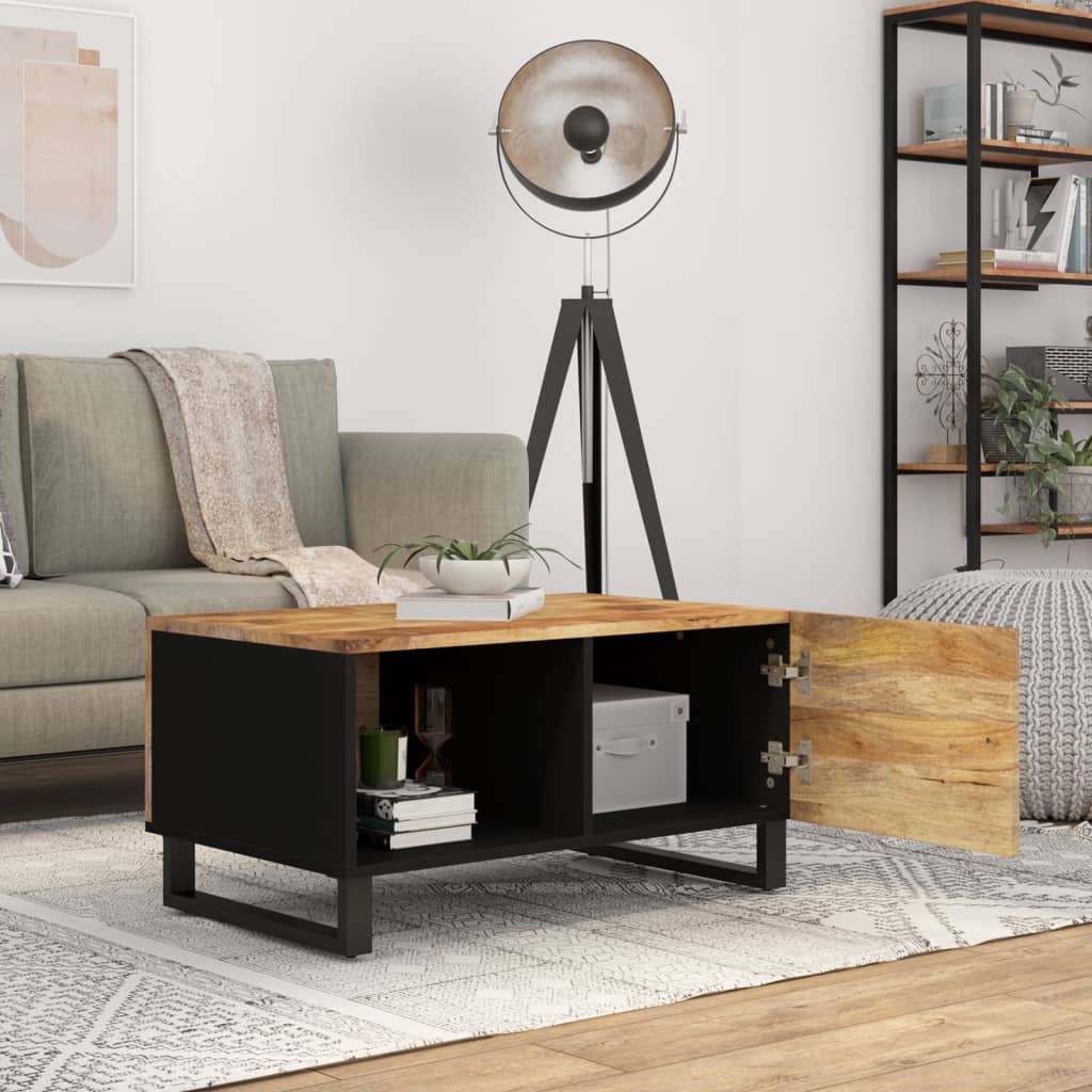Salongbord Sofabord Tre 80x50x40 cm heltre mango og