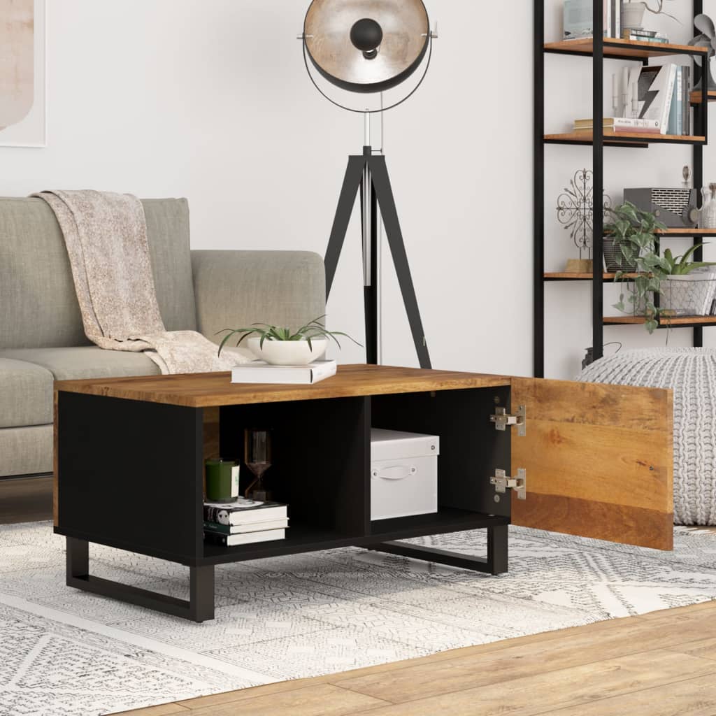 Salongbord Sofabord Tre 80x50x40 cm heltre mango og