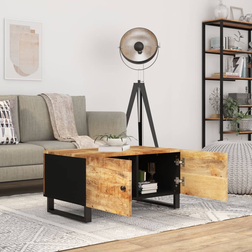 Salongbord Sofabord Tre 80x50x40 cm heltre mango og