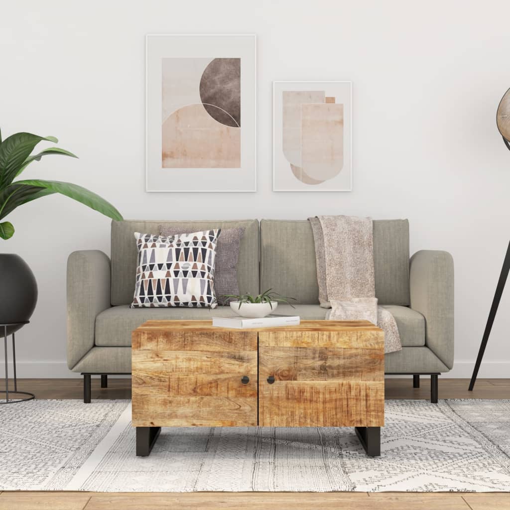 Salongbord Sofabord Tre 80x50x40 cm heltre mango og