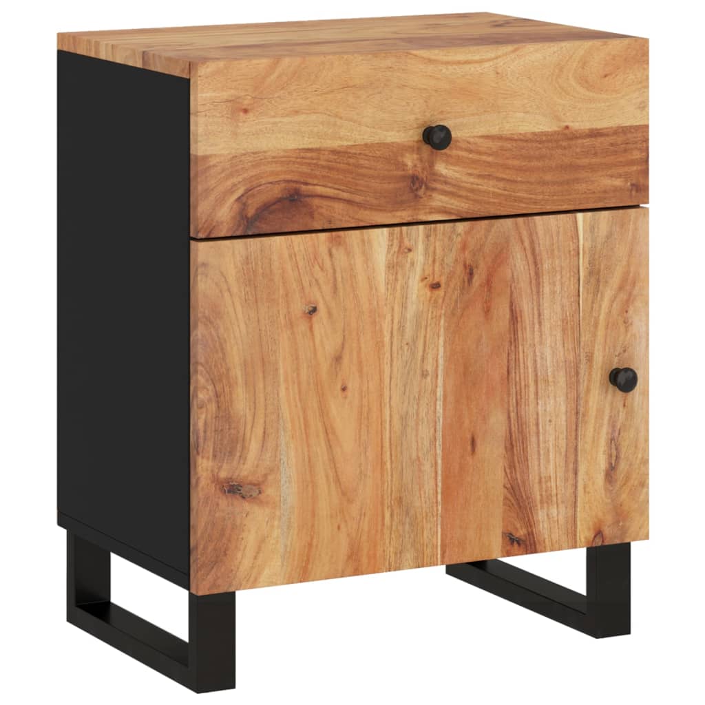 Nattbord Sengbord Tre 50x33x60 cm heltre akasie og