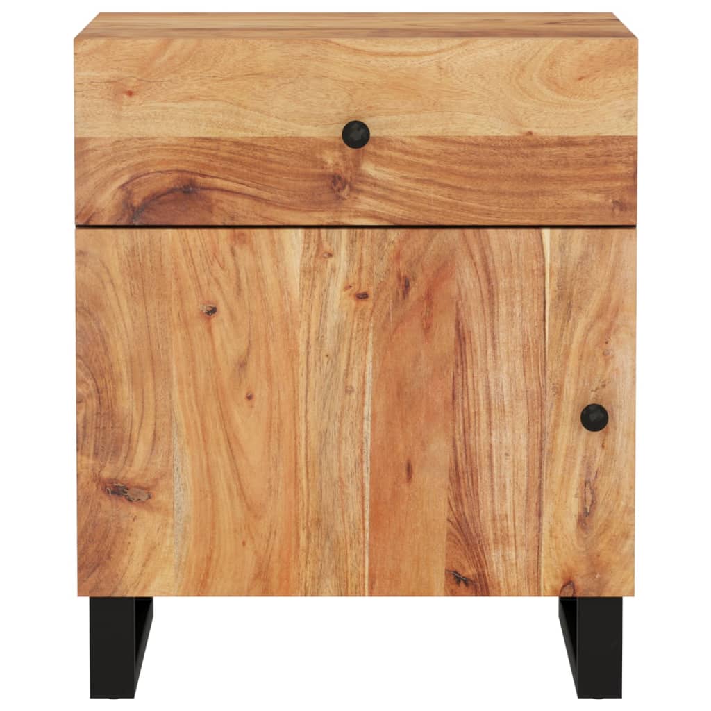 Nattbord Sengbord Tre 50x33x60 cm heltre akasie og