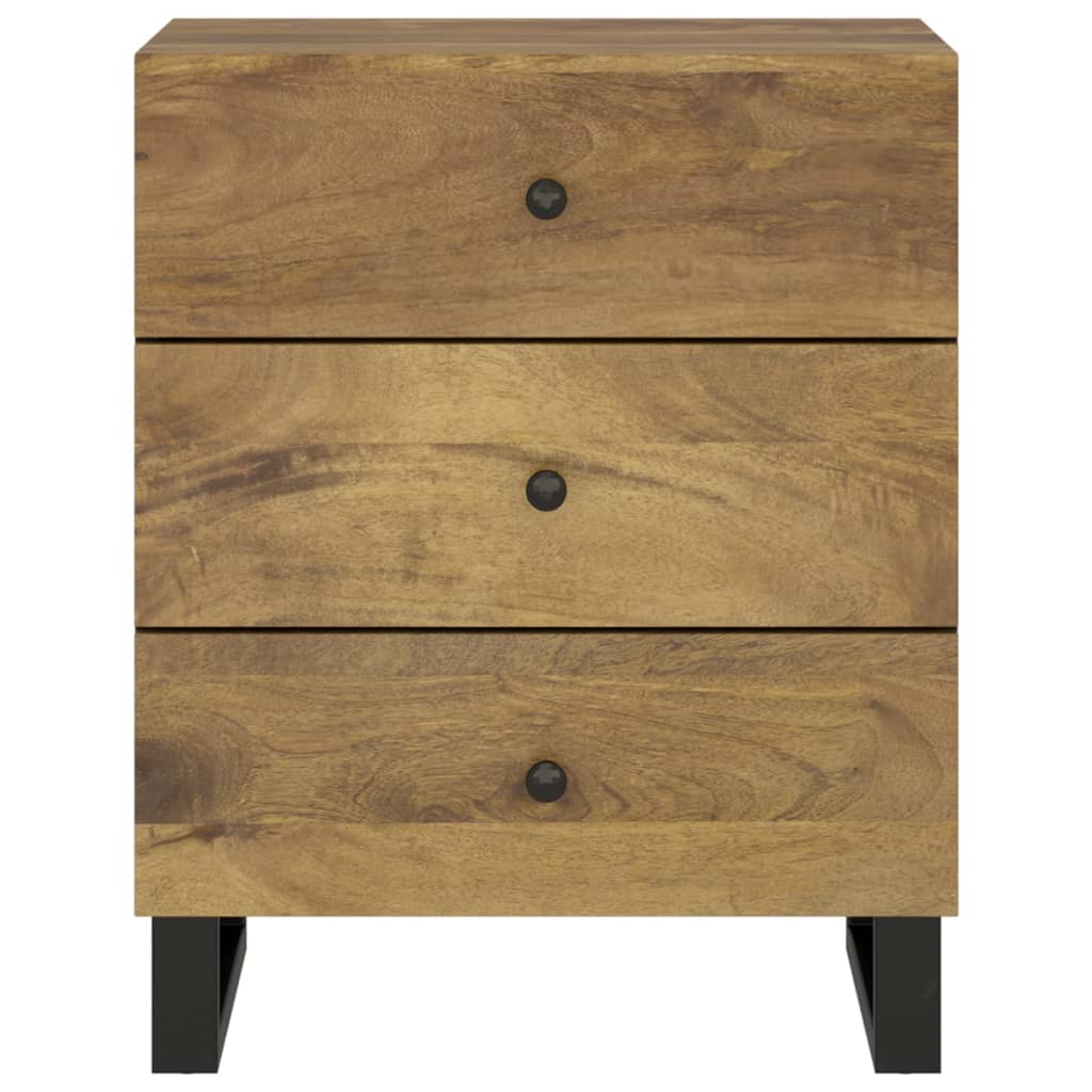 Nattbord Sengbord Tre 50x33x62 cm heltre mango og