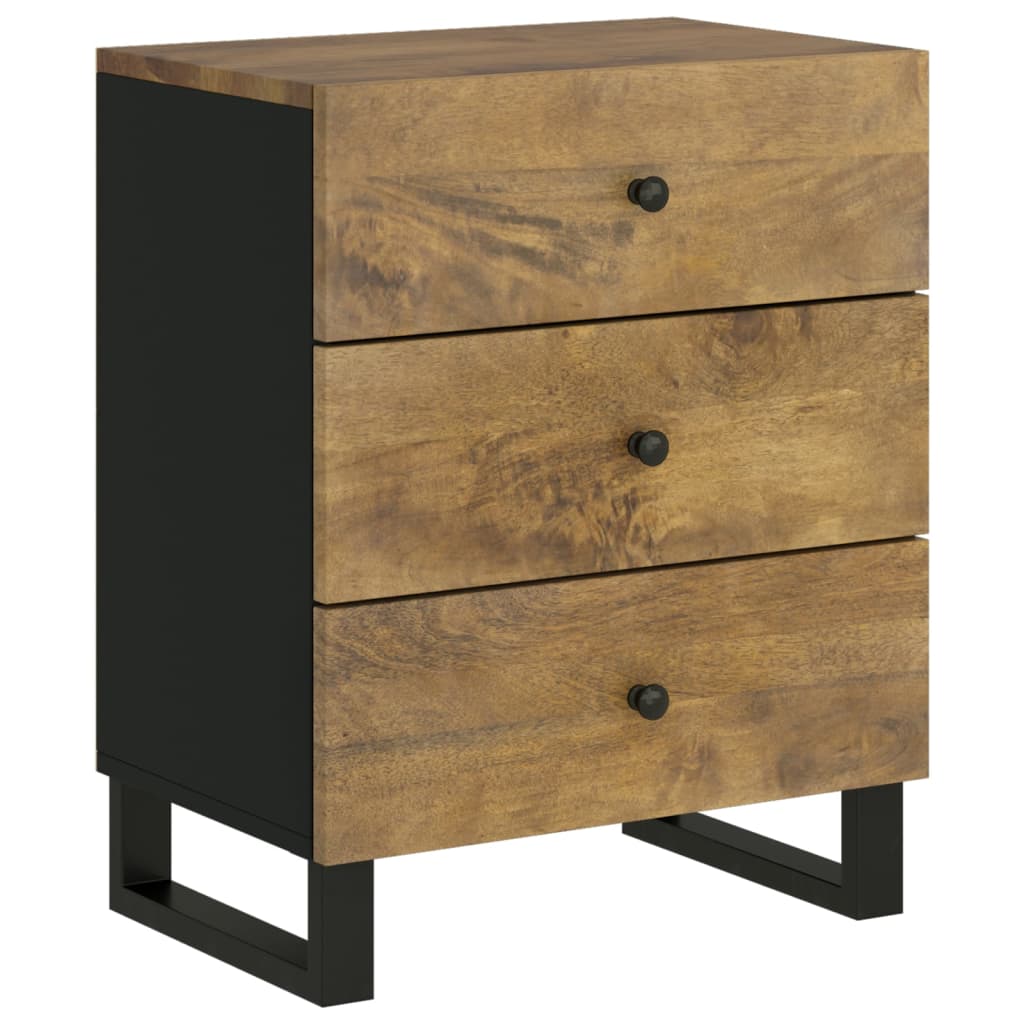 Nattbord Sengbord Tre 50x33x62 cm heltre mango og